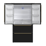 Forno Moena Espresso 36-Inch Black French Door Refrigerator, 19.2 Cu. Ft., Frost-Free, Automatic Ice Maker, ENERGY STAR Certified