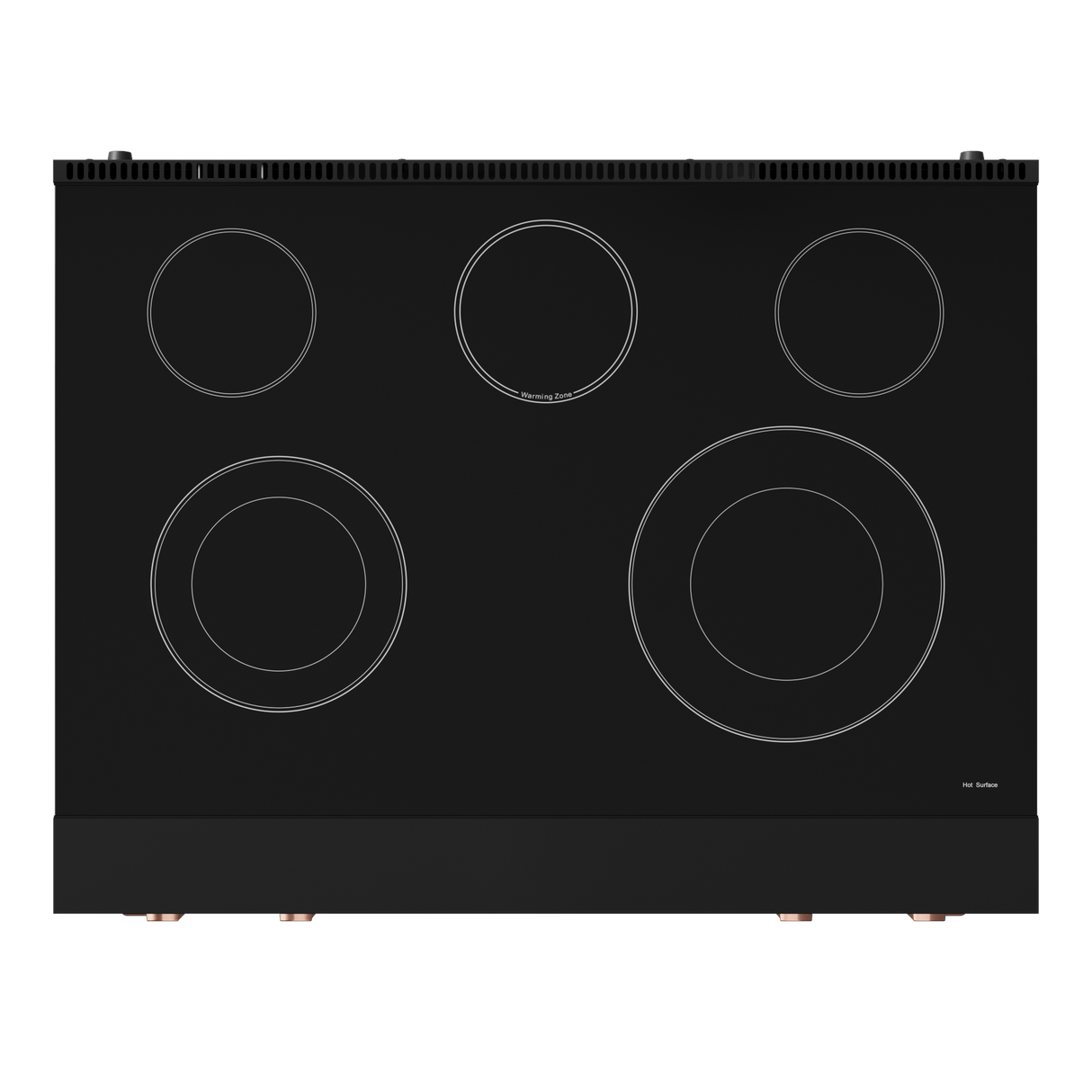 36 Inch Professional Electric Range With Tilt Panel Touch Control In Black/rose Gold  Gordon Ramsay Series