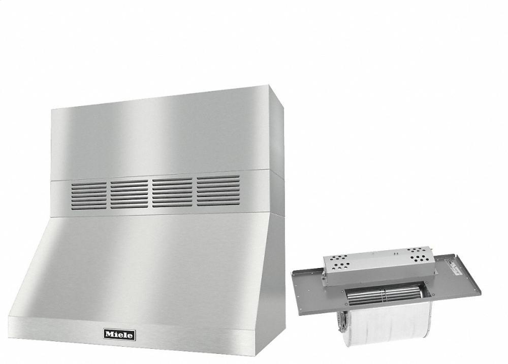 DAR 1230 Set 3 Wall-Mounted Range Hood With Circulation Mode with integrated XL motor including 12" chimney cover.