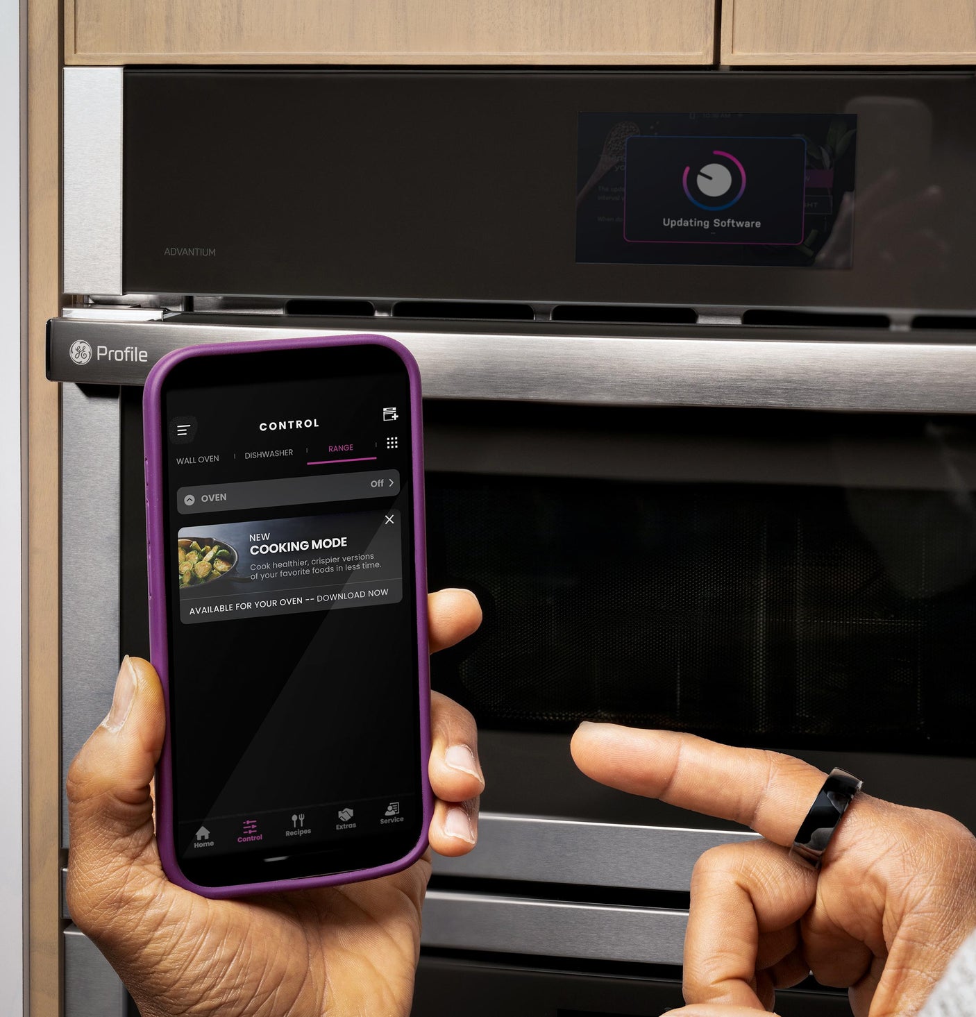 GE Profile™ 27" Single Wall Oven with 120V Advantium® Technology