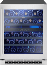 Brisas Wine Cooler, 24in UC, SS+Glass,2Z, ADA