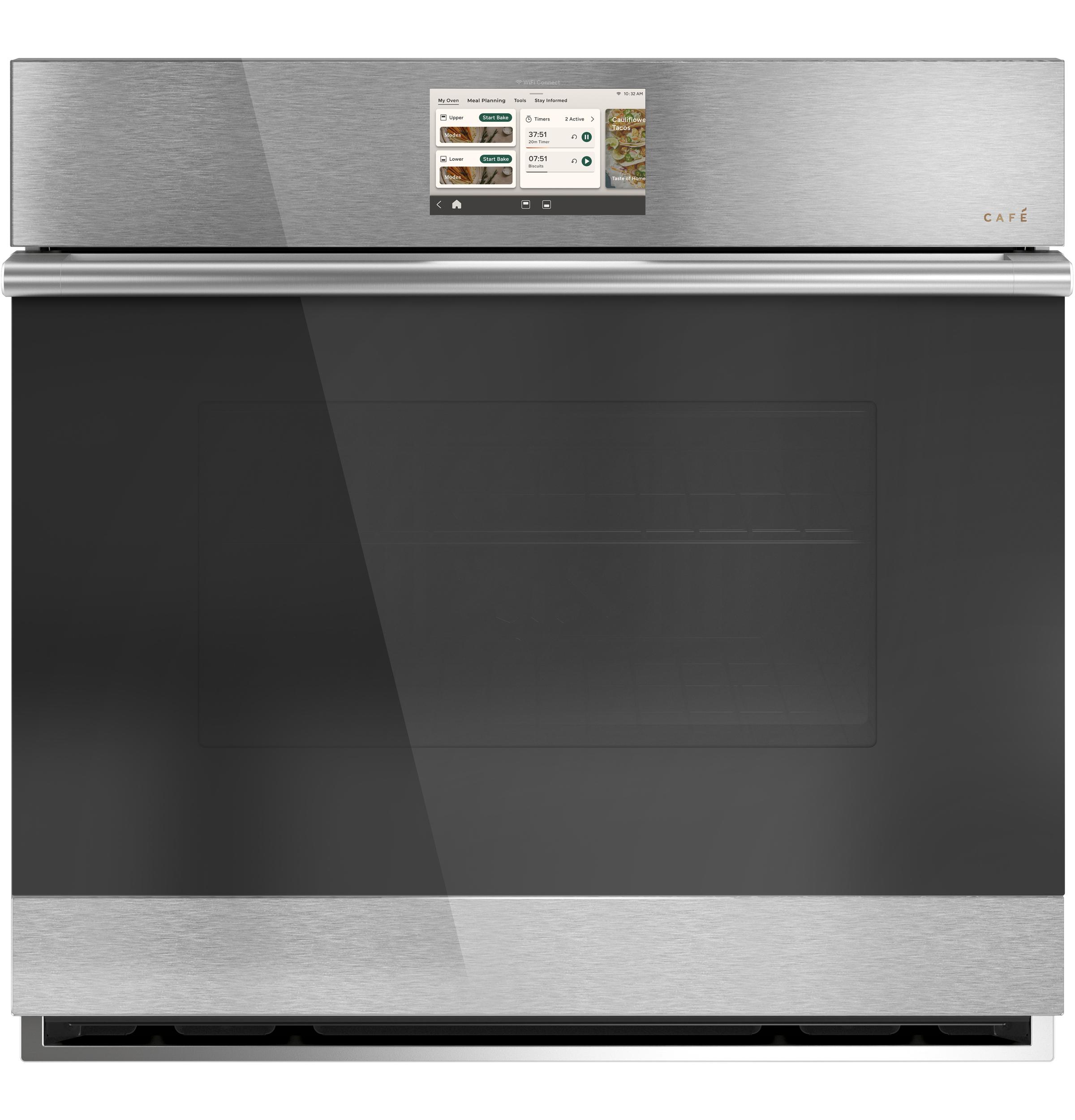 CAF(EBACK)™ 30" Smart Single Wall Oven with Convection in Platinum Glass
