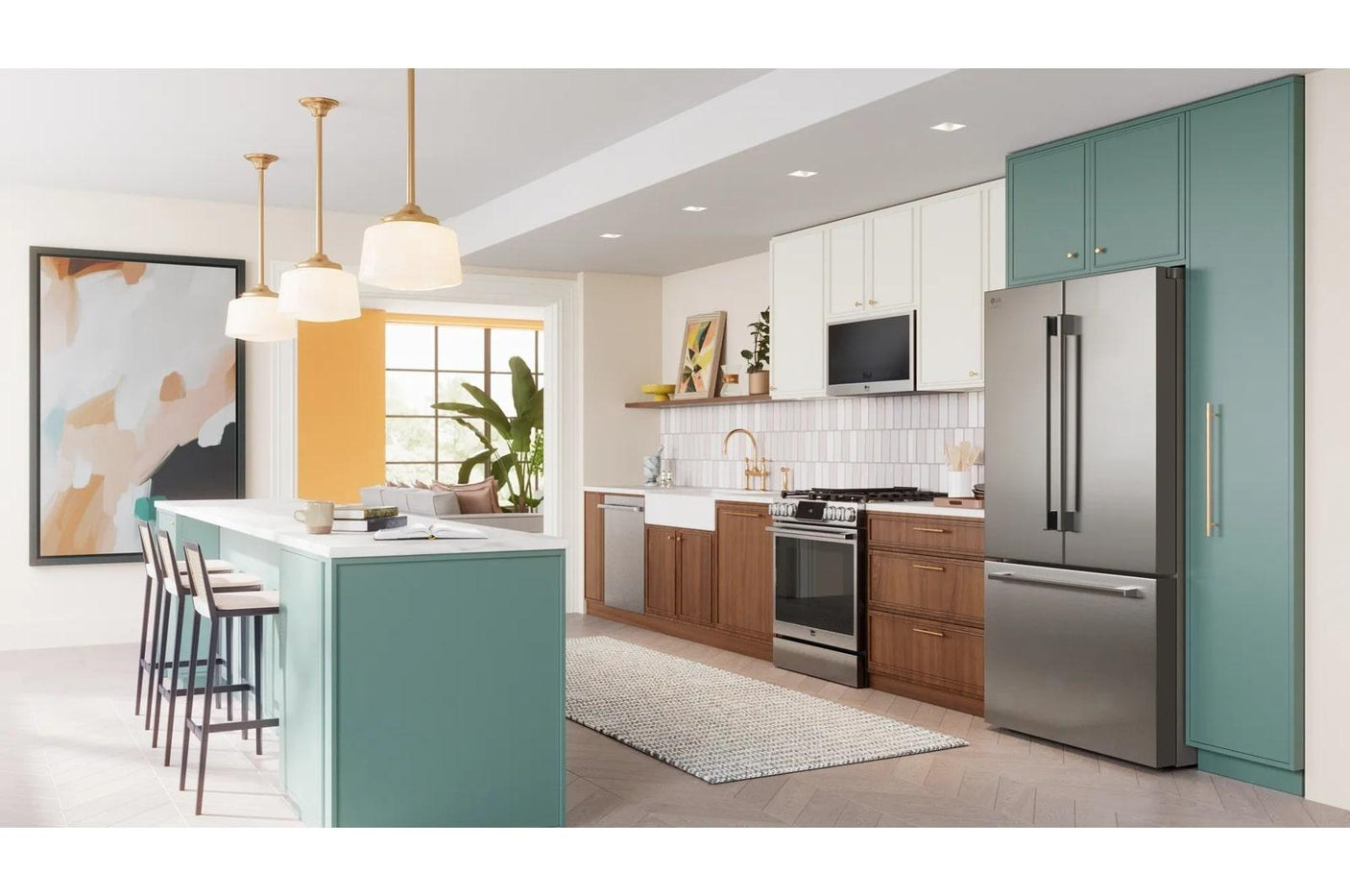 LG STUDIO 6.3 cu. ft. Smart wi-fi Dual Fuel Slide-in Range with ProBake Convection® and EasyClean®