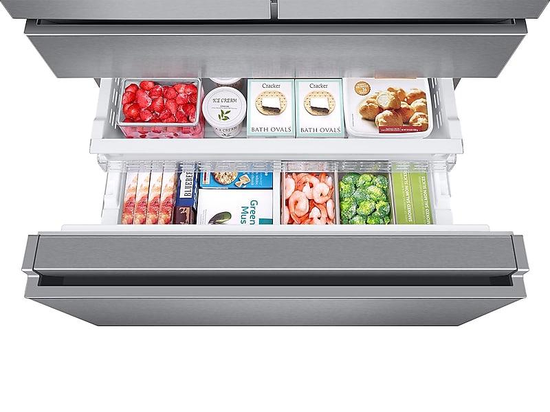 23 cu. ft. Counter Depth 4-Door French Door Refrigerator in Stainless Steel