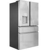 Café™ ENERGY STAR® 22.3 Cu. Ft. Smart Counter-Depth 4-Door French-Door Refrigerator in Platinum Glass