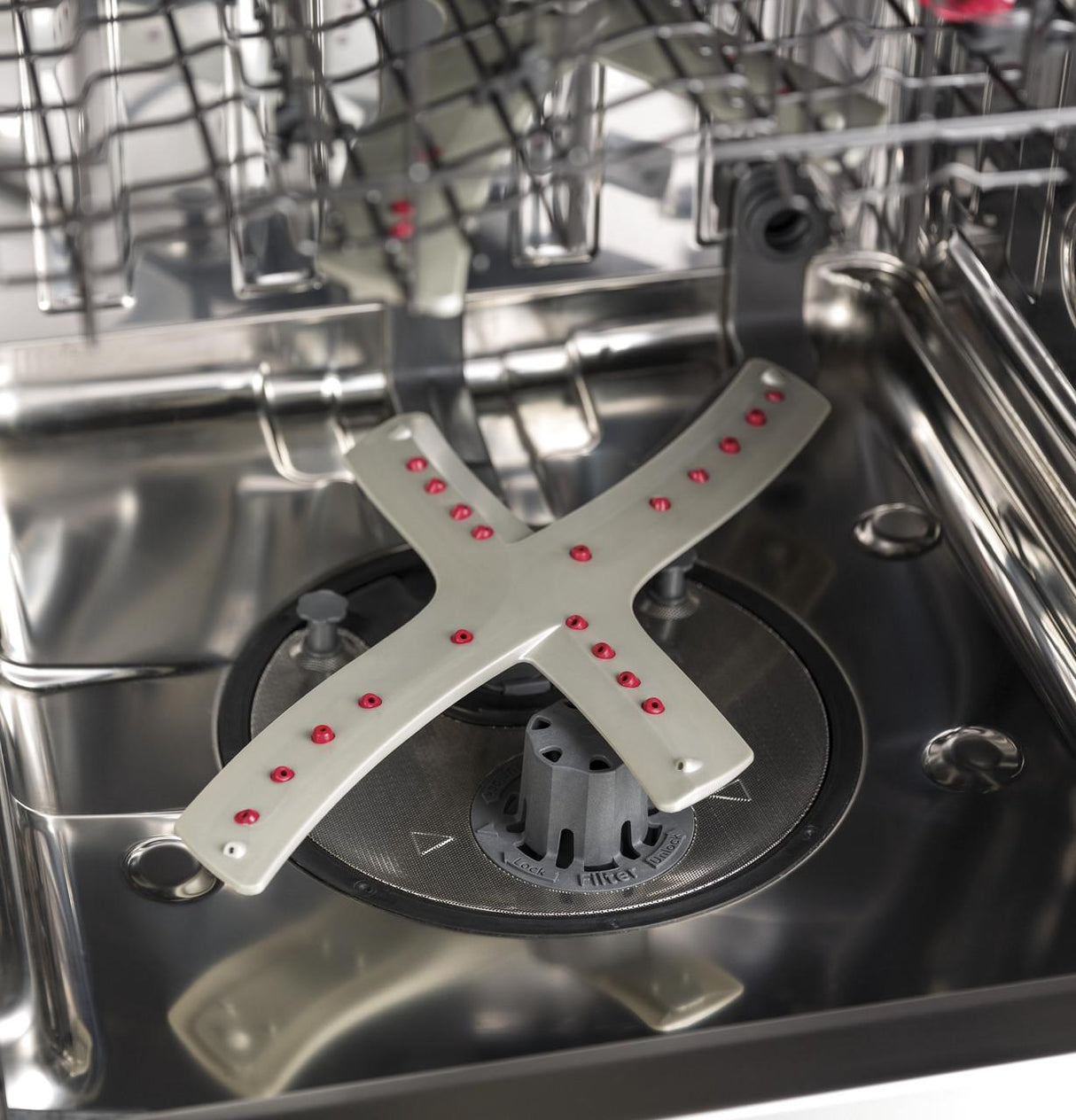 GE Café™ Series Stainless Interior Built-In Dishwasher with Hidden Controls