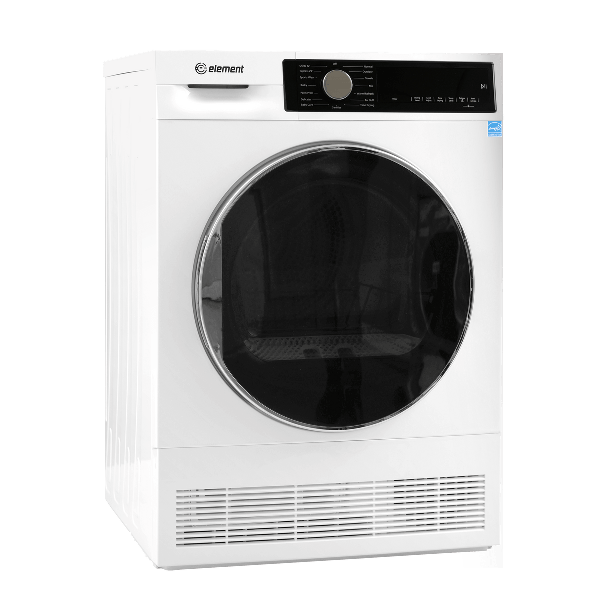 Element 4.0 cu. ft. Front Load Electric Dryer - White, ENERGY STAR (ECD4224EGW)