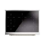 ILVE UNI366QNMPMGG Nostalgie II Noblesse 36 inch Induction Range (Solid Door, Graphite Matte, Brass)