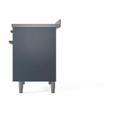 ILVE UNDI406QNMPBGG Nostalgie II Noblesse 40 inch Induction Range (Solid Door, Blue Grey, Brass)