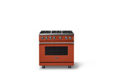 36"W. Sealed Burner Gas Range (Burner: 6b, Finish: Spiced Cider, Trim: Polished Chrome, Fuel: Natural Gas)