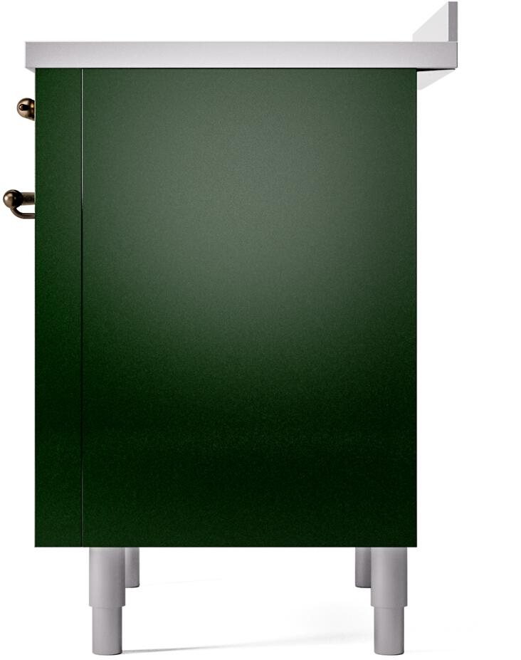 Nostalgie II 36 Inch Electric Freestanding Range in Emerald Green with Bronze Trim