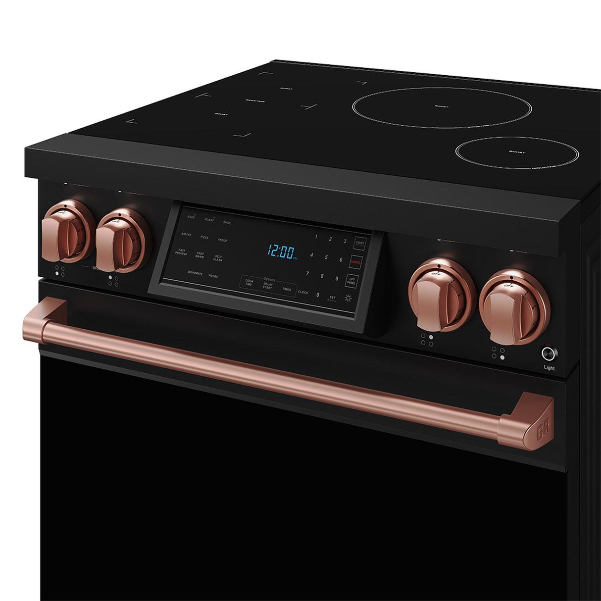 30 Inch Professional Induction Range With Tilt Panel Touch Control In Black and Rose Gold  Gordon Ramsay Series