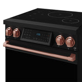 30 Inch Professional Induction Range With Tilt Panel Touch Control In Black and Rose Gold  Gordon Ramsay Series