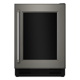 24" Panel Ready Beverage Center with Glass Door
