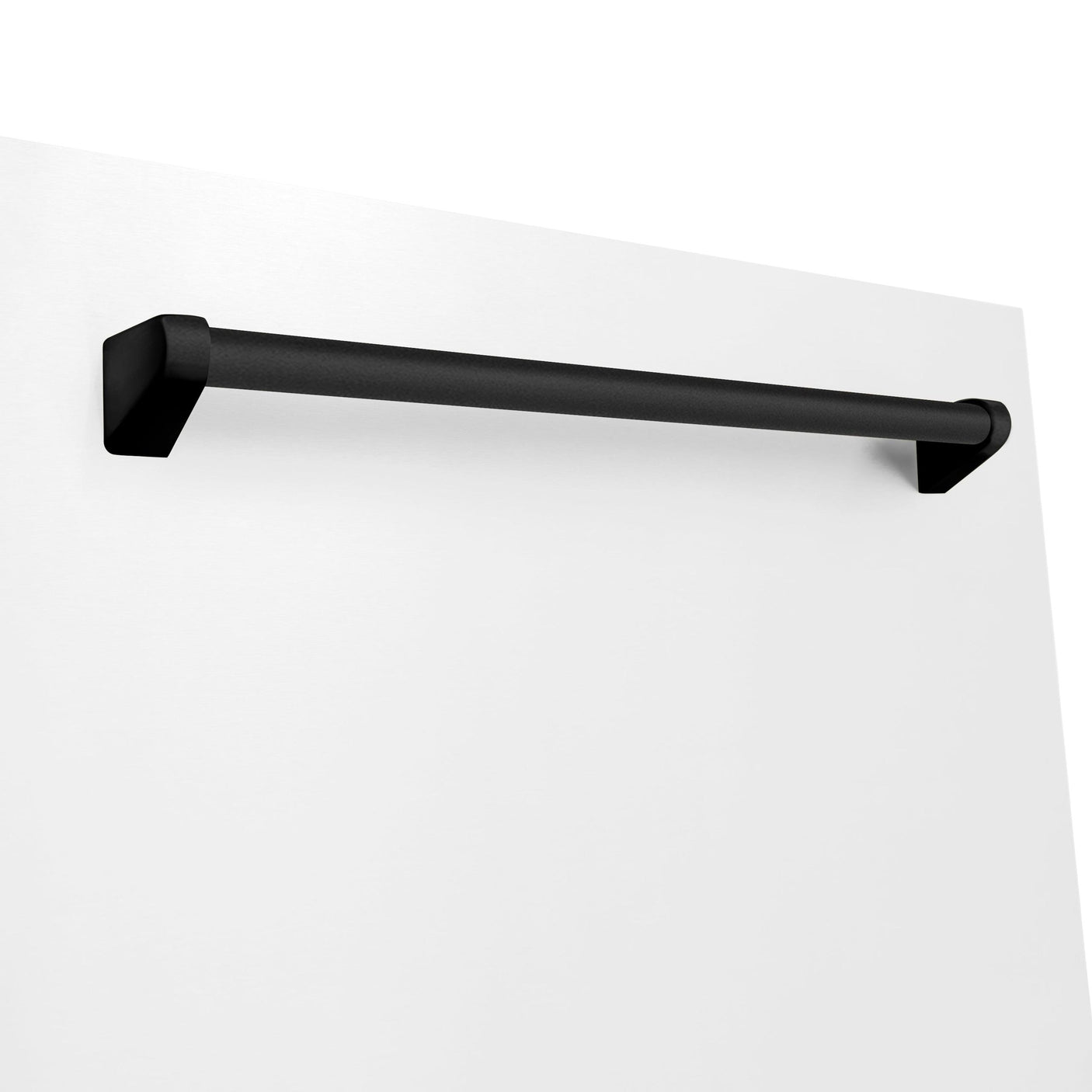ZLINE Autograph Edition 24" 3rd Rack Top Touch Control Tall Tub Dishwasher in White Matte with Accent Handle, 51dBa (DWMTZ-WM-24) [Color: Matte Black]