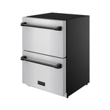 24 Inch Undercounter Built-in / Freestanding Drawer Freezer - Stainless Steel/black  Gordon Ramsay Series