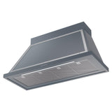 ILVE UANB48BGC Nostalgie Noblesse 48 inch Range Hood (Blue Grey, Chrome)