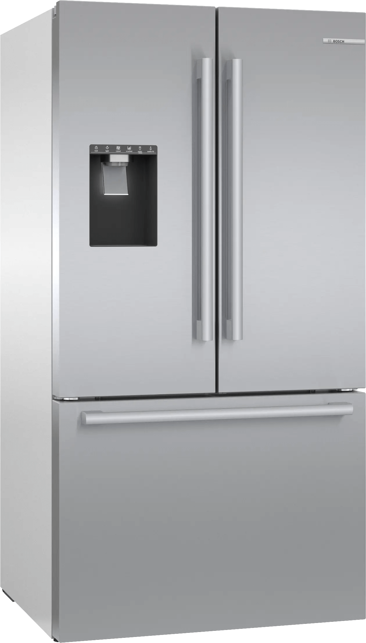 500 Series French Door Bottom Mount Refrigerator 36" Stainless steel (with anti-fingerprint), Total No Frost