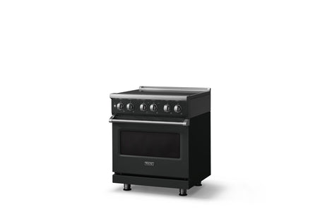 30"W. Induction Range (Finish: Antique Bronze, Trim: Polished Chrome)