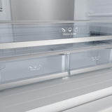 36 Inch French Door Counter Depth Refrigerator With Ice Maker - White/bronze  Gordon Ramsay Series