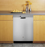 GE Profile™ Stainless Steel Interior Dishwasher with Front Controls