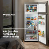 Element 21.3 in. 7.4 cu. ft. Compact Top Freezer Refrigerator - Stainless Steel