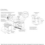 GE® 27" Drop-In Electric Range