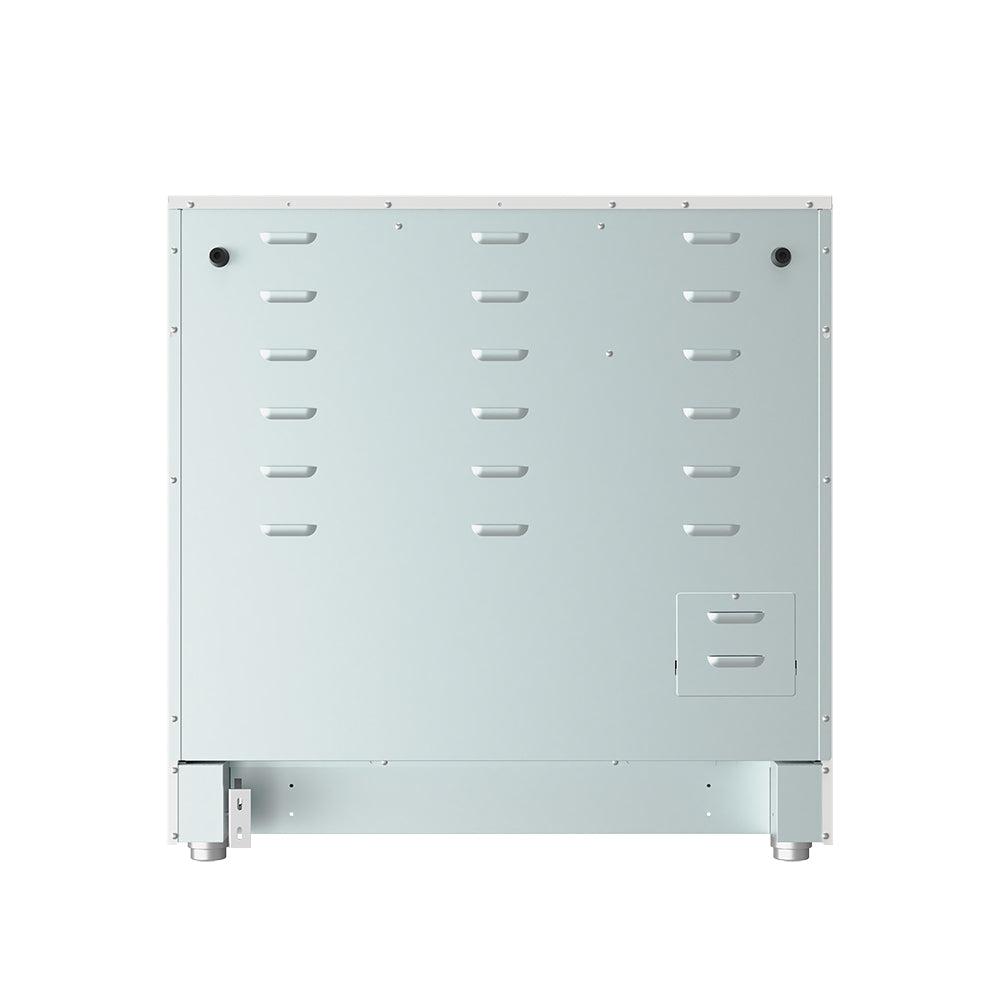 36 Inch Electric Range In White - Contemporary Professional