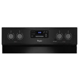 Whirlpool® 6.4 Cu. Ft. Freestanding Electric Range with AquaLift® Self-Cleaning Technology - Black