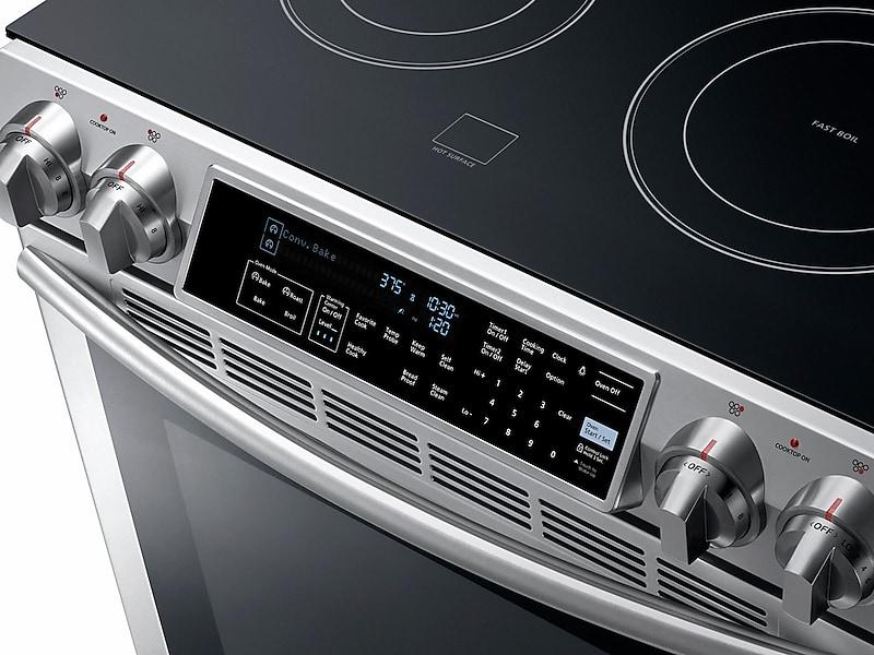 5.8 cu. ft. Slide-in Electric Range with Dual Convection in Stainless Steel