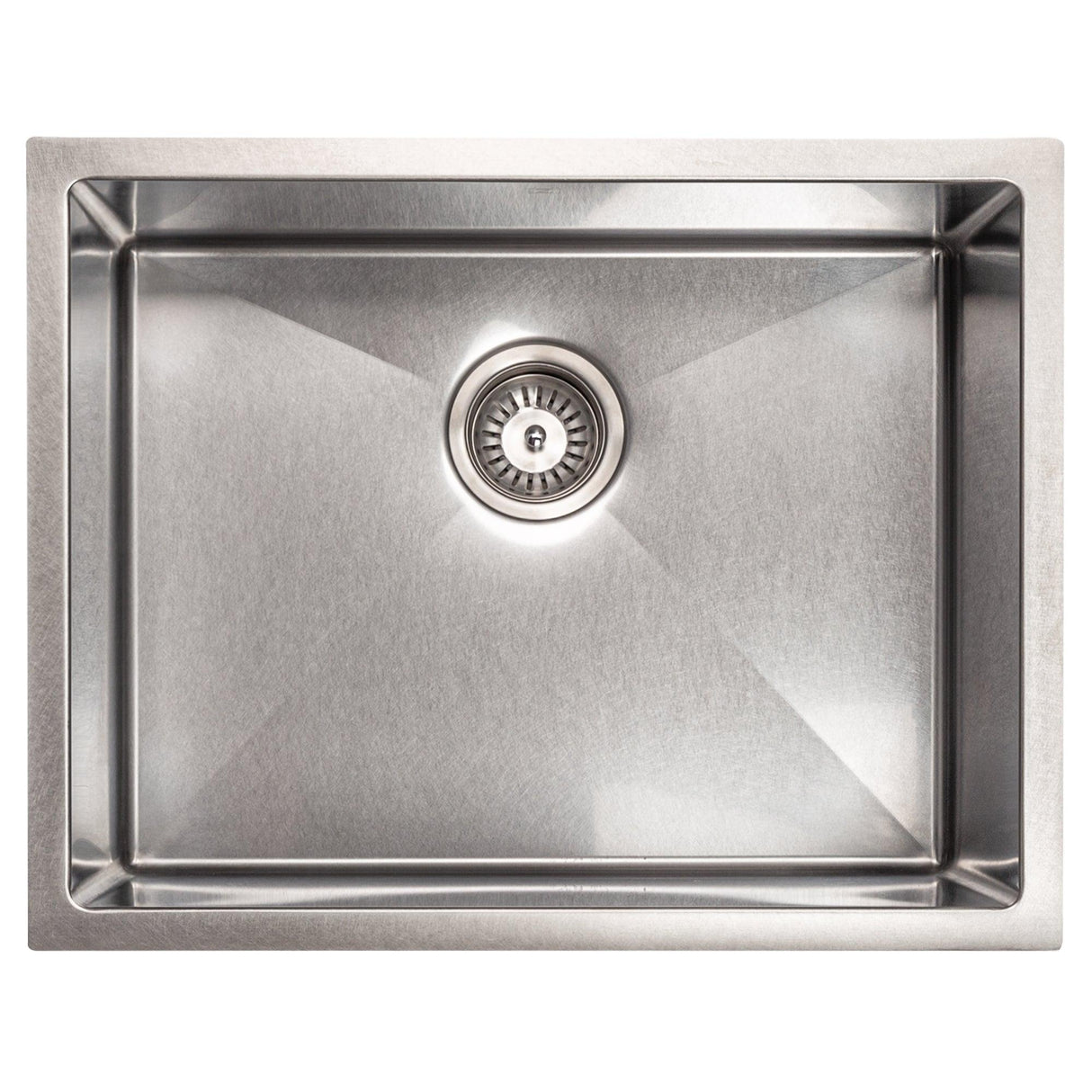 ZLINE 23 in. Meribel Undermount Single Bowl Satin Stainless Steel Kitchen Sink with Bottom Grid (SRS-23S)