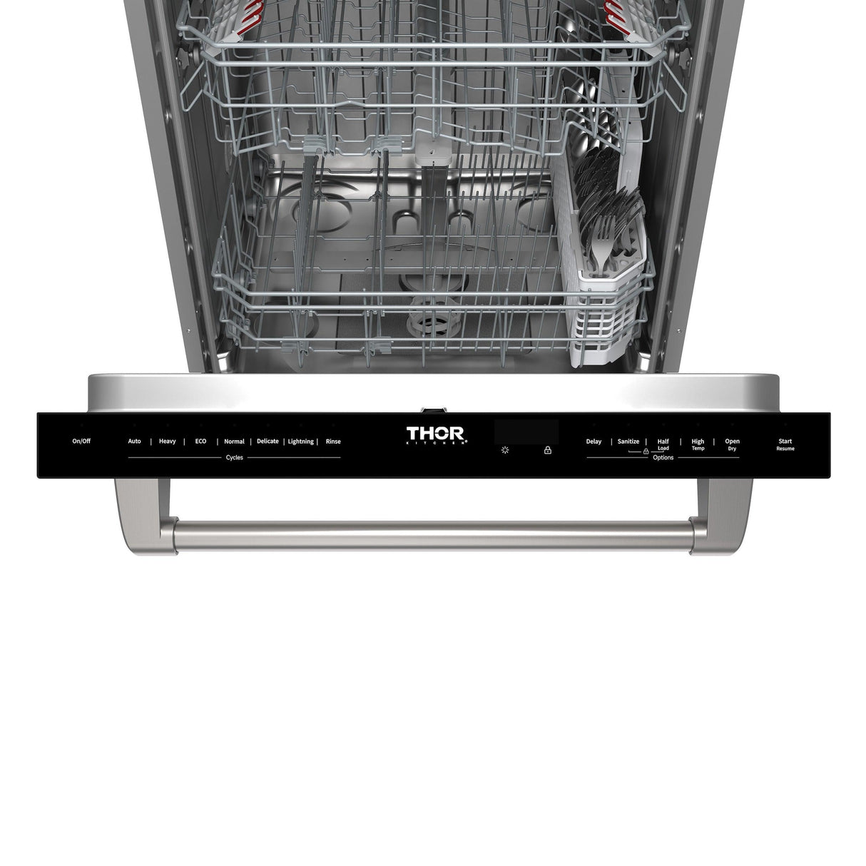 24-inch Built-in Dishwasher With Open Dry and 7 Cycle In Stainless Steel
