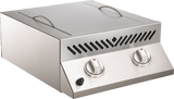 Built-in Flat Top SIZZLE ZONE Two Infrared Burners , Stainless Steel , Natural Gas