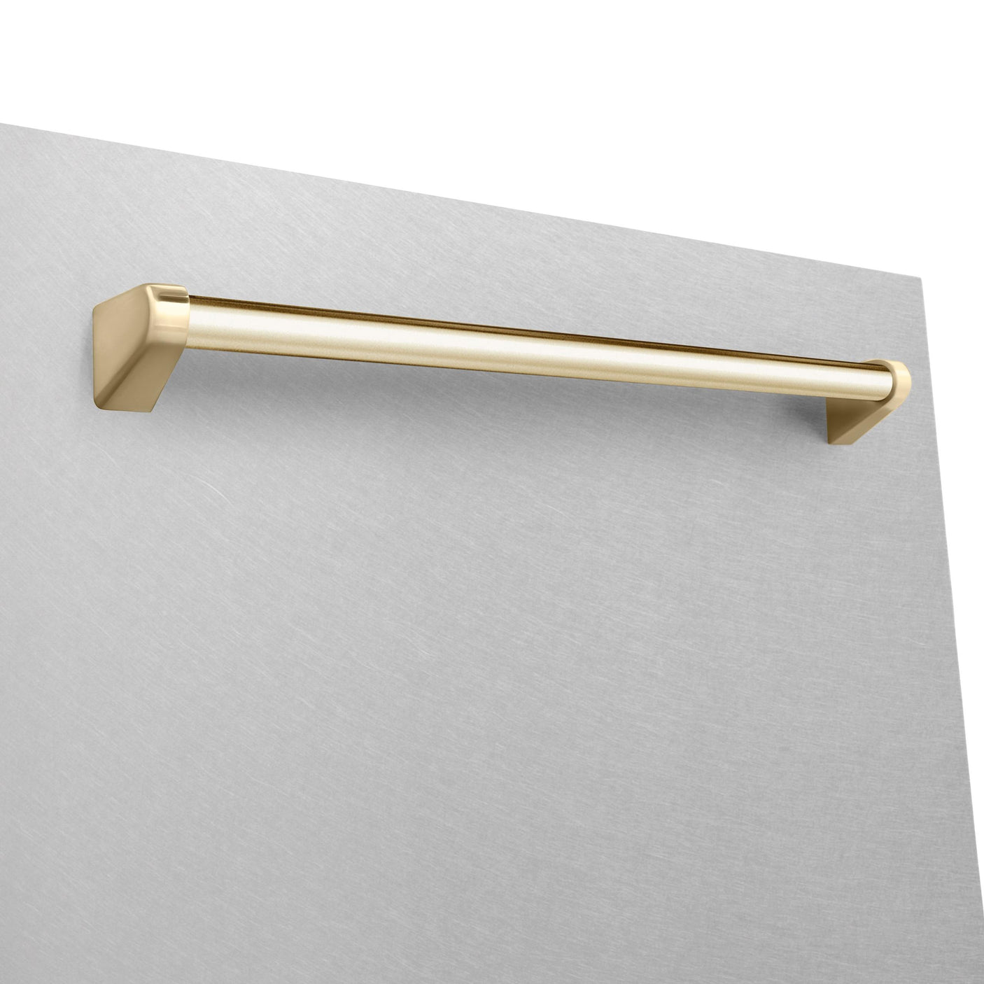 ZLINE Autograph Edition 24" 3rd Rack Top Touch Control Tall Tub Dishwasher in DuraSnow Stainless Steel with Accent Handle, 45dBa (DWMTZ-SN-24) [Color: Gold]