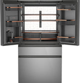 Café™ ENERGY STAR® 28.7 Cu. Ft. Smart 4-Door French-Door Refrigerator in Platinum Glass With Dual-Dispense AutoFill Pitcher