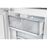 Custodia 24" Bottom Freezer, 10.3 cf., Left Swing, Ice Maker, Total No frost, White, Antique Brass handles