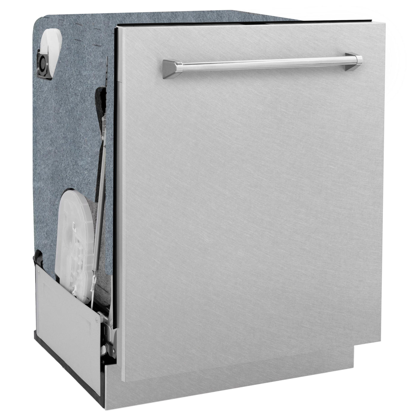 ZLINE 24" Monument Series 3rd Rack Top Touch Control Dishwasher with Stainless Steel Tub, 45dBa (DWMT-24) [Color: DuraSnow]