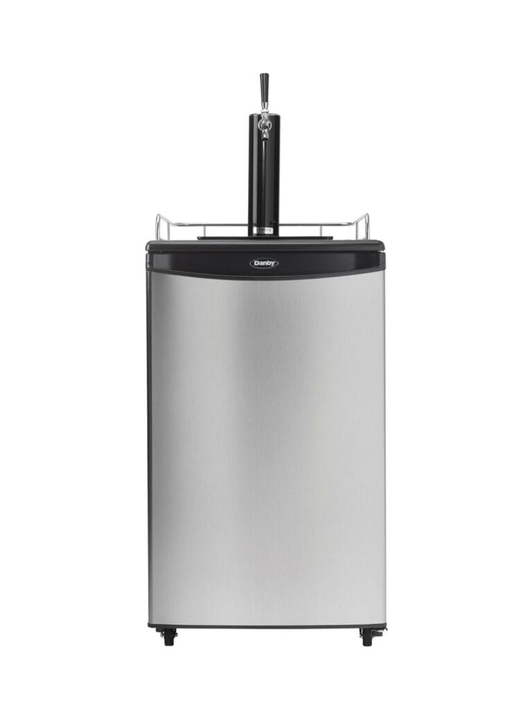 Danby 5.4 cu. ft. Single Tap Keg Cooler in Stainless Steel Look