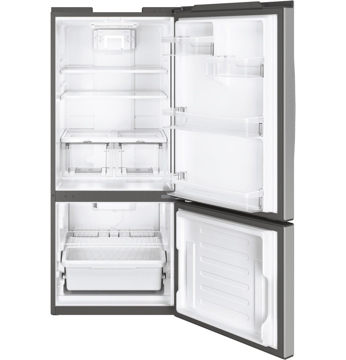 GE® ENERGY STAR® 21.0 Cu. Ft. Bottom-Freezer Refrigerator
