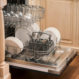 ZLINE 24 in. Top Control Dishwasher with Stainless Steel Tub and Traditional Style Handle, 52dBa (DW-24) [Color: Black Stainless Steel]