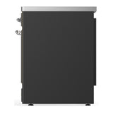 ILVE UMIB30NR3MGC Majestic III 30 inch Induction Range with 4 Elements, 4 cu. ft. Oven Capacity (Triple Glass Door, Graphite Matte, Chrome)