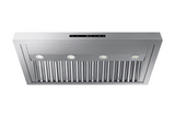 36" Wall Hood, Silver Stainless Steel