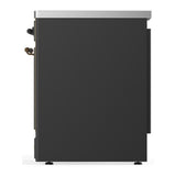 ILVE UMIB30QNR3MGB Majestic III 30 inch Induction Range with 4 Elements, 4 cu. ft. Oven Capacity (Solid Door, Graphite Matte, Burnished)