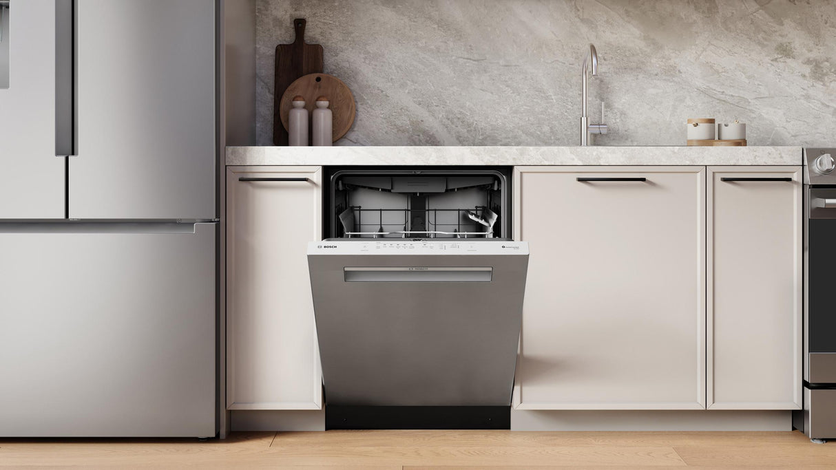 300 Series, built-under dishwasher, 24'', Brushed steel anti-fingerprint