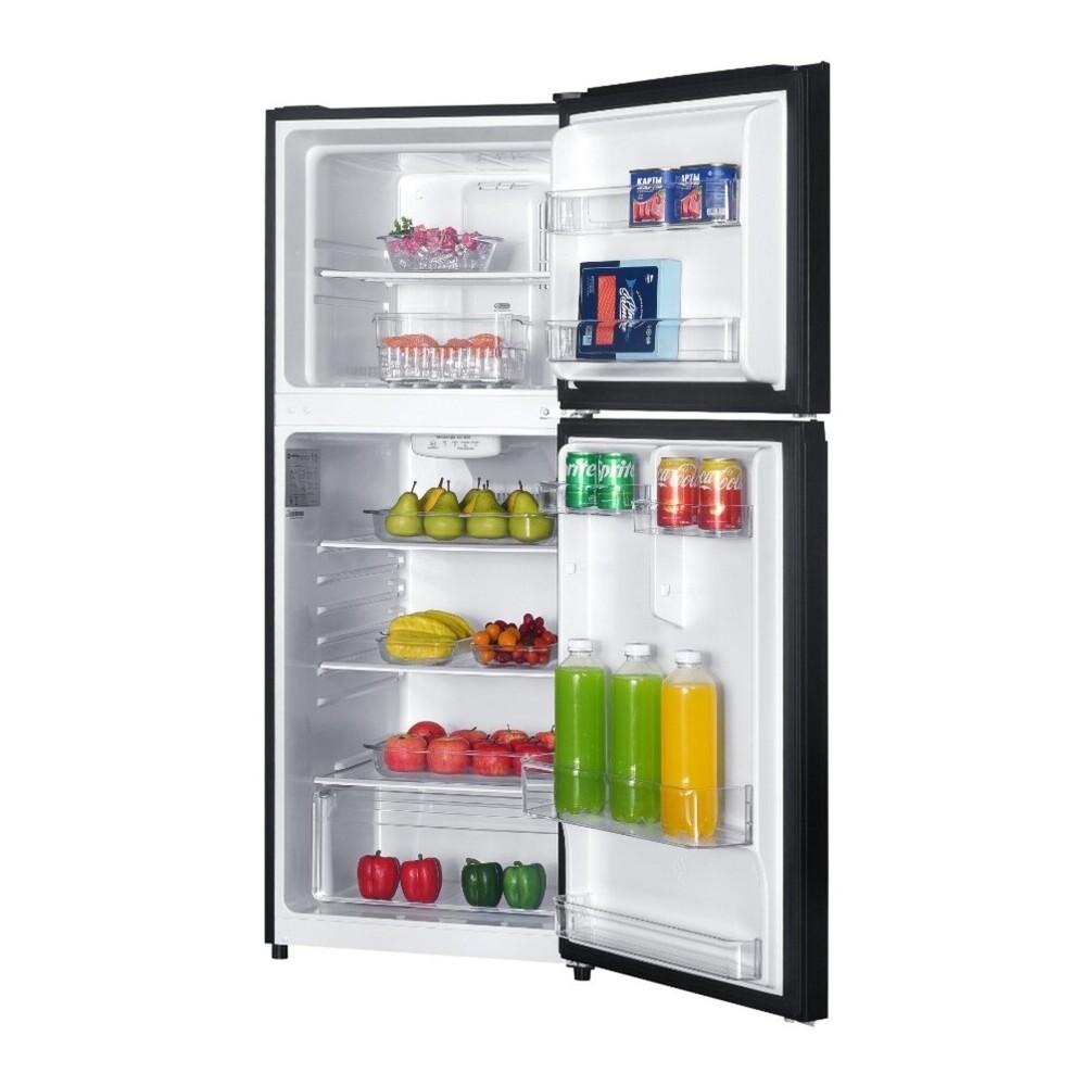 Verona VEFTF2412RBK 24 inch Top Freezer Refrigerator with 12 cu. ft. Total Capacity, Reversible Doors, Recessed Handle, Energy Star (Black)