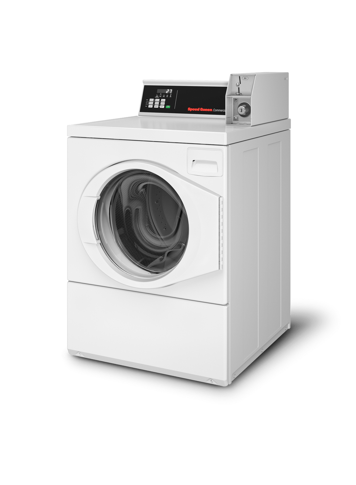 Rear Control Commercial Front Load Washer with Coin Drop