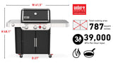 Genesis E-335 Gas Grill (Liquid Propane) - Deep Ocean Blue