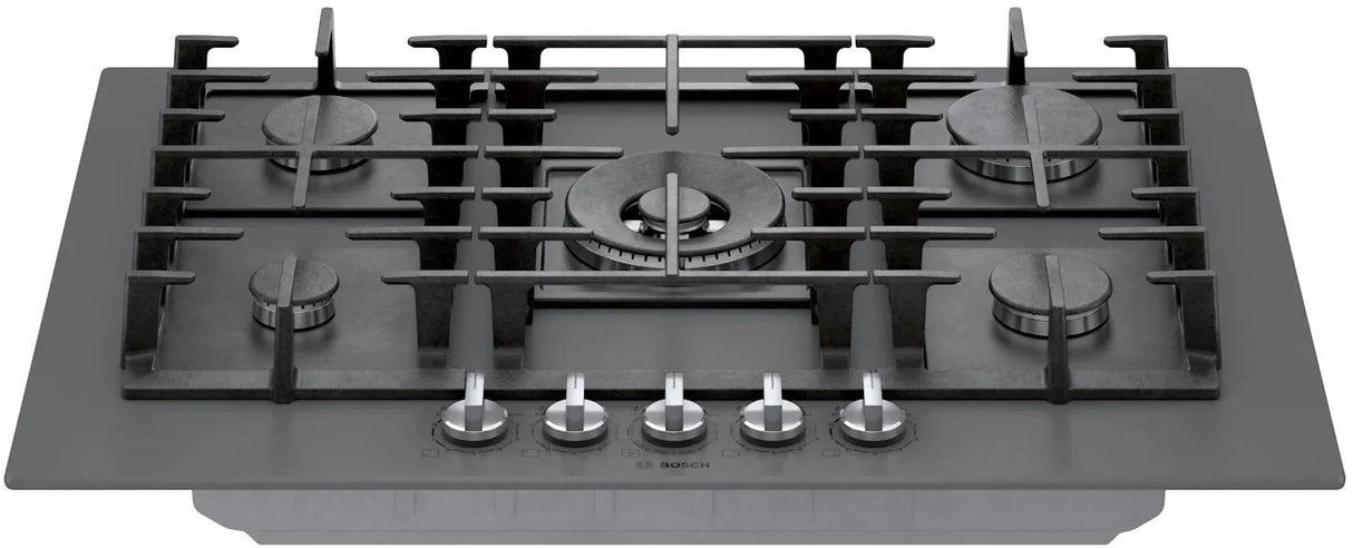 Benchmark® Gas Cooktop 30'' Tempered glass, Dark silver