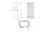 27 cu. ft. Side-by-Side Refrigerator with Smooth Touch Ice Dispenser