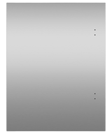 Solid Stainless Left-Hinge Door Panel for Integrated Undercounter Wine & Beverage, 60cm